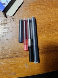 Набор чернильных картриджей для перьевых ручек Pelikan 4001 Brilliant Black 5 шт длинные Черные (310615)