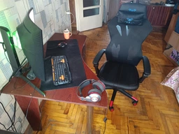 Крісло для геймерів Aula F010 Gaming Chair Black/Red (6948391286228)