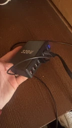 Зарядное устройство YMX 320W, GaN, PD 100W, QC 18W для телефонов, ноутбуков, 8 портов USB+Type-C - Черный