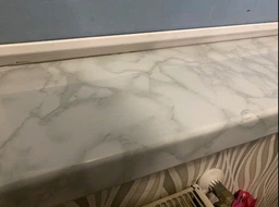 Набор самоклеящаяся ПВХ пленка 2 шт по 0,6х3м, HOME DESIGN, интерьерная, водостойкая, для мебели и кухни, цвет светло-серый мрамор фото от покупателей 10