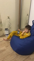 Крісло Мішок Груша Оксфорд Waterproof (3XL-150х100) iQmebel Помаранчевий (знімний чохол) фото від покупців 4