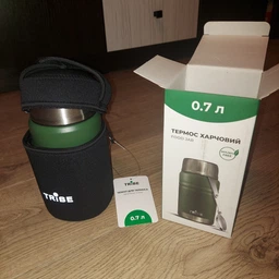 Термос харчовий Tribe Food Jar T-DE-0022-olive 450 мл оливковий фото від покупців 5