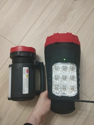 Ліхтар переносний Luxury/Yajia YJ-2895 5W+20SMD (акум. 3000mAh, power bank, ЗП 220V) 17.5см фото від покупців 8