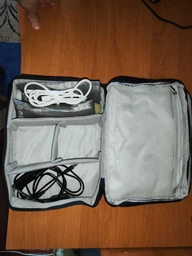 Сумка-органайзер для кабелів (дротів) та електроніки UrbanGear Travel Digital Bag (2 відділення) Чорна фото від покупців 1