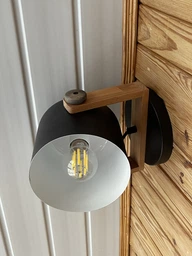 Світильник настінний бра KONVALIA WLC 160 Е27 WD чорний LIGHT SET фото від покупців 1