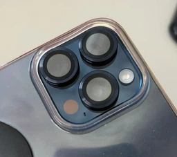 Захисне скло Metal Classic на камеру (в упак.) для Apple iPhone 15 Pro (6.1") / 15 Pro Max (6.7") Синій / Dark Blue