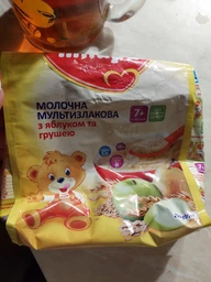 Молочная каша Milupa Мультизлаковая с яблоком и грушей 210 г (5900852042799)