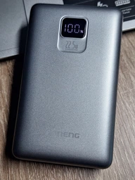 Повербанк 10000 mAh 22,5W з 2 виходами USB A type C тайп сі powerbank FONENG PX129 швидка зарядка пауербанк для телефону епл apple айфона iphone самсунг samsung android роутера power bank з дисплеєм легкий портативний Сірий фото від покупців 1