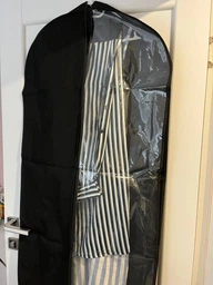 Чехол для одежды RZTK DressBag 60x130 см на молнии Черный полупрозрачный фото от покупателей 5
