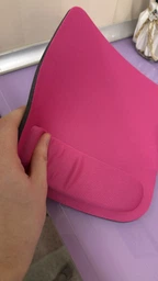 Игровая поверхность / коврик для компьютерной мыши с подушкой под запястье, 21х23 см, красный (79461164)
