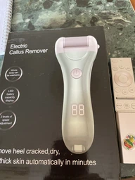 Пемза пилка для ног и пяток роликовая аккумуляторная Callus Remover 3W электрическая для шлифовки электропемза для педикюра USB розовая фото от покупателей 18