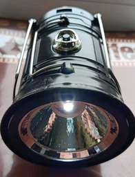 Ліхтар світлодіодний акумуляторний кемпінговий з сонячною панеллю 1W+6LED, переносна портативна складана лампа з функцією Power Bank для дому, дачі, риболовлі та походів Золотистий, CLS-5800T-Gold