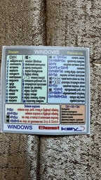 Наклейки на клавиатуру Best Key mini матовая прозрачная КРАСНАЯ, 56 кл.