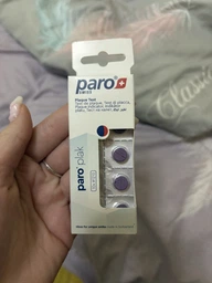 2-цветные таблетки для индикации зубного налета Paro Swiss plak 10 шт (7610458012109) фото от покупателей 1