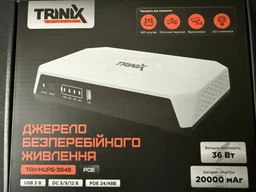 Источник бесперебойного питания DC UPS Trinix TRX-MUPS-3648PoE (20000mAh LiFePo4) 5V/9V/12V/24V/48V/PoE, LiFePo4 4*5Ah, для роутера и медиаконвертера (42-00163) фото от покупателей 4