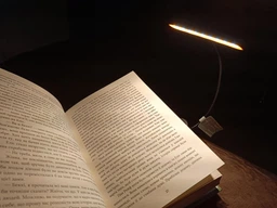 Настольная лампа для чтения аккумуляторная Gritin 19 LED гибкая 1200 mAh до 80 ч работы (G1321) Black фото от покупателей 1