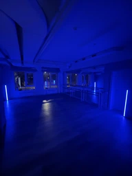 Торшер неоновая лампа Lamp Led Rgb 120 см от Usb напольный угловой светильник, ночник, с пульт управления (черная) фото от покупателей 3