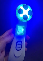 Микротоковый массажер для лица и шеи RF & EMS Beaty Instrument с микротоками 9 режимов лифтинг LPG и тонус кожи для омоложения с микротоками электрический аккумуляторный