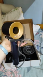Професійний фен стайлер для волосся Super Hair Dryer 1600 Вт + 5в1 насадок, сірий / фуксія фото від покупців 1
