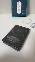 Магнитный павербанк Lexego 10000 mAh Gray PD 20W с беспроводной зарядкой MagSafe портативный внешний беспроводной аккумулятор, батарея магсейф для iPhone Android айфона MWPQ1-10-GR фото от покупателей 3