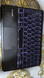Клавиатура беспроводная JEQANG JB-380 bluetooth charging and lighting touch keyboard Черный фото от покупателей 2