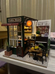 Румбокс 3D интерьерный конструктор DIY house Hongda craft «Кофейня» (PC2311) фото от покупателей 1