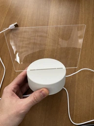 Креативная доска для заметок и рисования с подсветкой, питание от USB с маркером