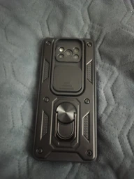 Протиударний чохол Armor Ring + захиcт камери для Poco X3 NFC та Poco X3 Pro Simon case синій