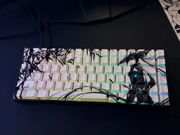 Клавіатура WLMOUSE YING75 Forged Carbon Fiber White Side-Engraved PBT Double-Shot Nightfall Gateron Custom фото від покупців 2