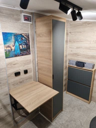 Стіл розкладний Олександр 6 Ferrum-decor 750x600x700 Чорний метал ДСП Дуб Артизан 16 мм (ALEKS006) фото від покупців 3
