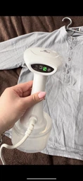 Відпарювач одягу ручний вертикальний 1600W для всіх видів тканин курток, піджаків, пальто, тканин, синтетики, фіранок, тюлів, штор, текстилю, білий