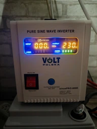 Джерело безперебійного живлення (ДБЖ) Volt Polska SINUSPRO-800E 500/800W 12v Білий фото від покупців 5