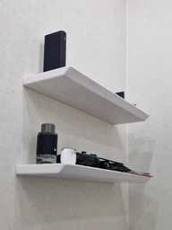 Полки настенные, для кухни, ванной, гостинной 600*160*25 мм Белый Wood Wedge