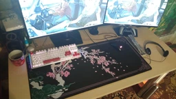 Ігрова поверхня (Килимок для мишки) SHLab Сакура на Вітрі SHM-641 (100х50 см) (43026)