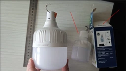 Лампа на аккумуляторе DM80 LED 8 Вт лампа на аккумуляторе USB 8W, фонарик автономный с подвесом и зарядкой фото от покупателей 1