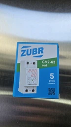 Реле напруги ZUBR CV2-63 red з контролем струму 63А (4820120222184)