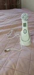 Микротоковый массажер для лица и шеи RF & EMS Beaty Instrument с микротоками 9 режимов лифтинг LPG и тонус кожи для омоложения с микротоками электрический аккумуляторный
