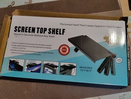 Держатель подставка на телевизор Screen Top Shelf 33x16x2,5 см / Регулируемая полка для телевизора фото от покупателей 2