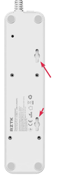 Сетевой фильтр-удлинитель RZTK Power Strip Pro 3 + 2 USB-A + USB-С (PD20W) Black 2 м фото от покупателей 3