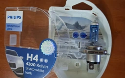 Автолампы Philips WhiteVision Ultra +60% H4 (12342WVUSM)
