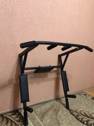 Турнік бруси на стіну SAB 5 в 1 (4в1) з адаптивною спинкою для преса, розбірний посилений чорний домашній настінний спортивний тренажер (В2УС) фото від покупців 1