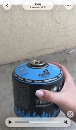Газовий балон з різьбою (7/16) 500г 1-разовий всесезонний Virok, 44V155
