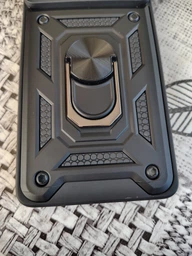 Чехол Camshield c кольцом-подставкой на Motorola Edge 50 Fusion / black фото от покупателей 2
