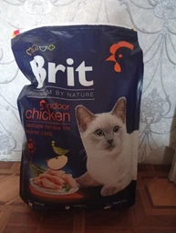 Сухой корм Brit Premium by Nature Cat Indoor для кошек живущих в помещении - 0,8 кг