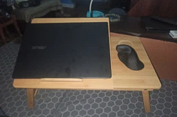 Бамбуковый столик подставка для ноутбука 19" MLT Home Zen 29 с активным охлаждением регулировкой высоты и наклона фото от покупателей 4