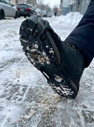 Ледоступы на обувь 6 шипов ледоходы резиновые универсальные BRS Black фото от покупателей 1