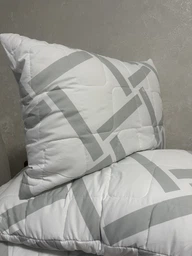 Набір ковдру IDEIA Elegantly 220х200см + подушка 50х70см 2шт білий фото від покупців 1