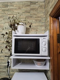 Полиця для кухні. Полиця для мікрохвильової печі Мікро-5. Білий фото від покупців 1