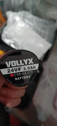 Аккумуляторная болгарка VOLLYX + 5 дисков угловая шлифовальная машинка мини портативная 500W шлифмашина в кейсе желтая фото от покупателей 7