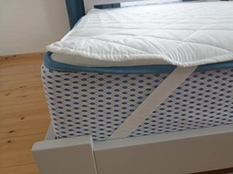 Наматрацник Sleepingg 80х190 см Захисний стьобаний антиалергенний з гумками по кутах, мікрофібра, білий (4820182651663) фото від покупців 9
